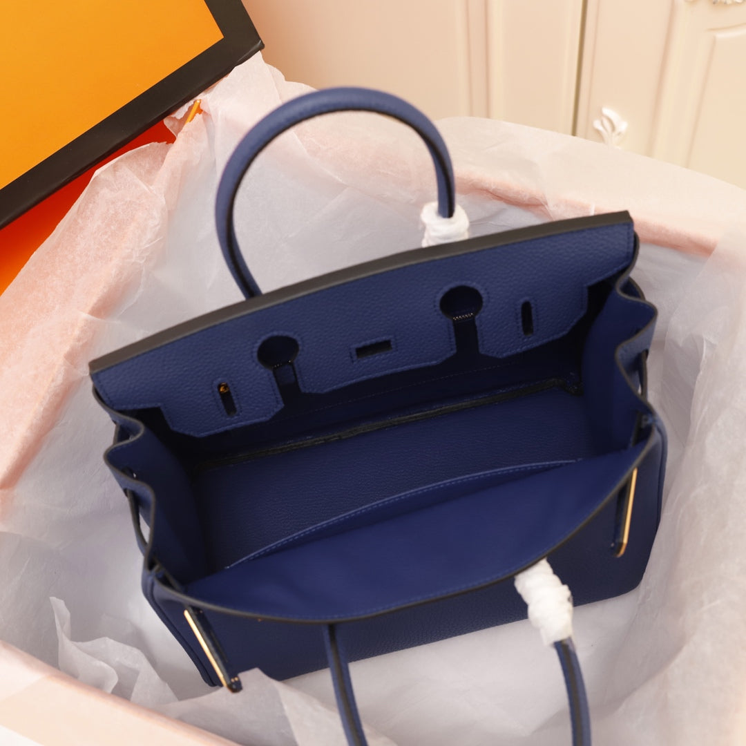 HM BIRKIN BAG 30 NAVY TOGO GOLD HARDWARE