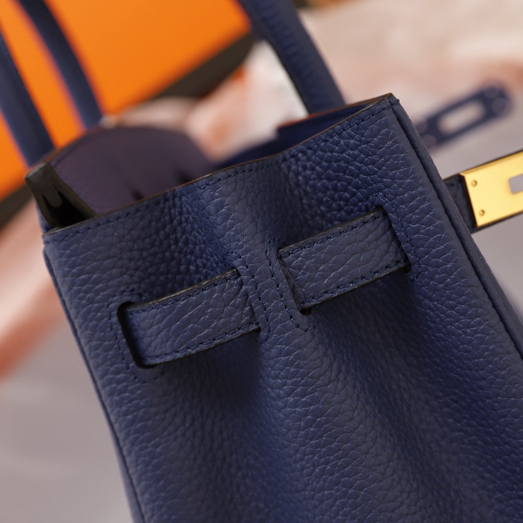 HM BIRKIN BAG 30 NAVY TOGO GOLD HARDWARE