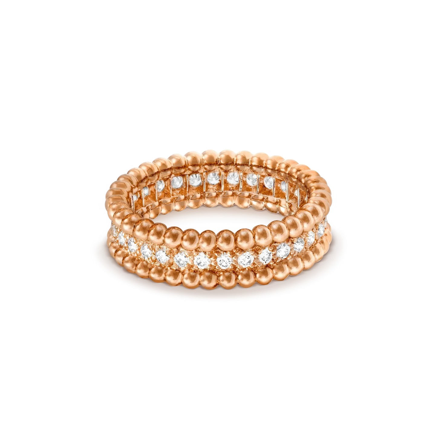 [GALE]PERLEE DIAMOND ROSE GOLD RING
