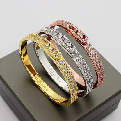 [GALE]Move Noa Full Pavé Diamond Bangle Bracelet