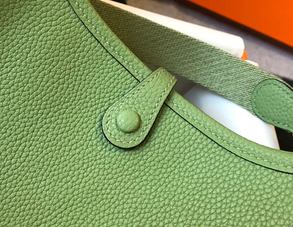 Mini Evelyne 18cm Green Togo Ghw