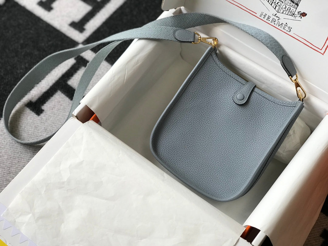 Mini Evelyne 18cm Grey Togo Ghw