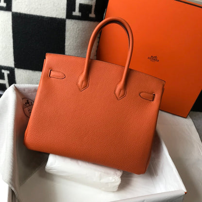 HM BIRKIN 35CM BAG ORANGE TOGO GOLD HARDWARE