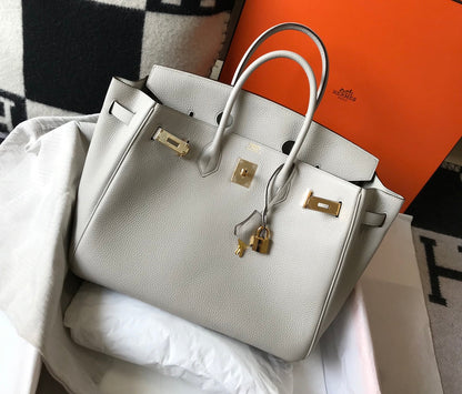 HM BIRKIN 35CM BAG CREAM TOGO GOLD HARDWARE