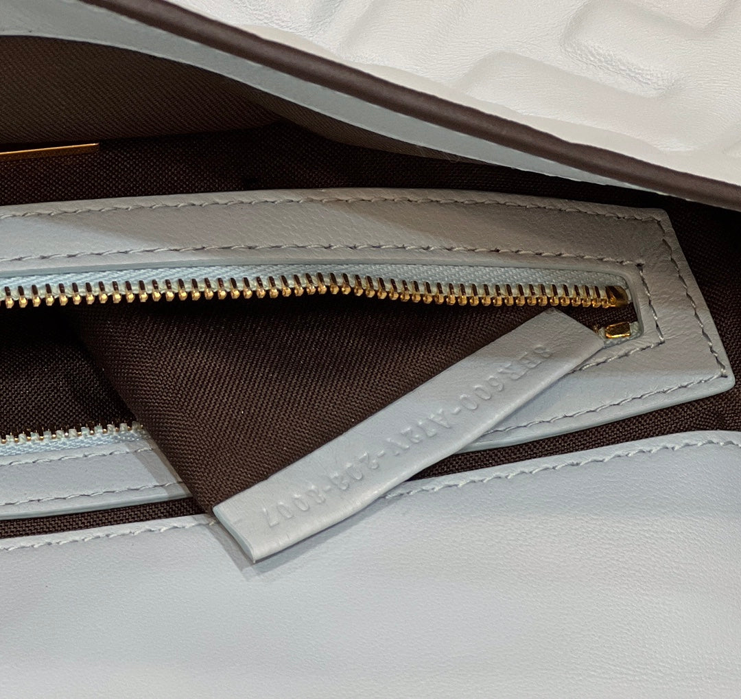 Baguette 27cm Cloud Blue Lambskin Gold Hardware