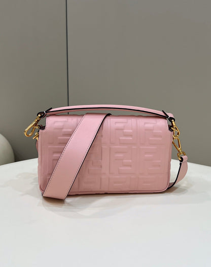 Baguette 27cm Pink Lambskin Gold Hardware