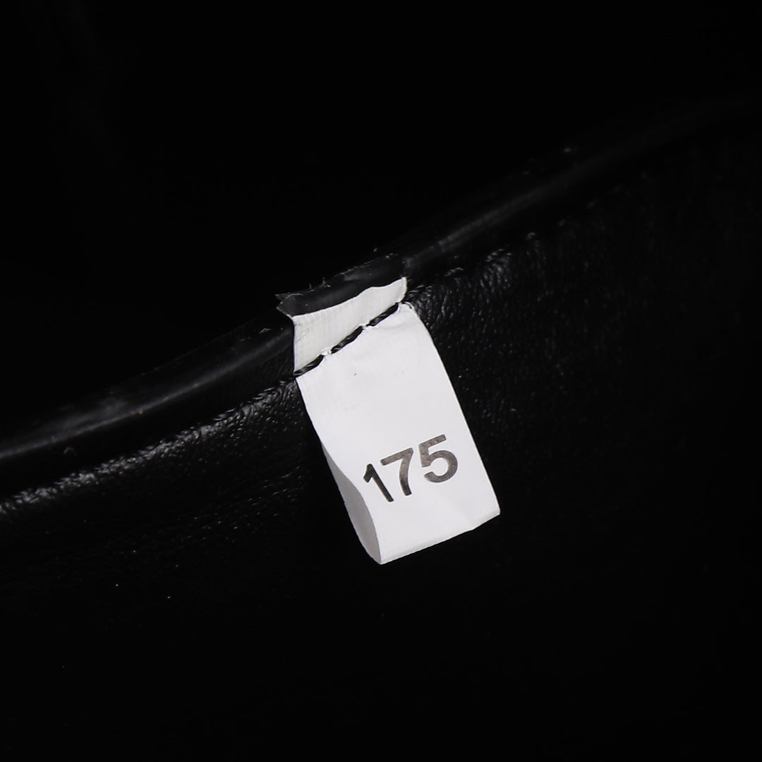 PRA 18 DYNAMIQUE LOGO TOTE BAG IN BLACK CALFSKIN
