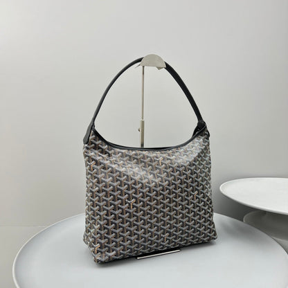 HOBO BOHÉME 34 IN BLACK GOYARDINE CANVAS AND CALFSKIN