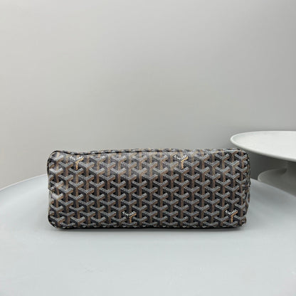 HOBO BOHÉME 34 IN BROWN GOYARDINE CANVAS AND CALFSKIN