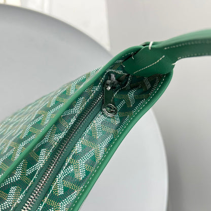 HOBO BOHÉME 34 IN GREEN GOYARDINE CANVAS AND CALFSKIN