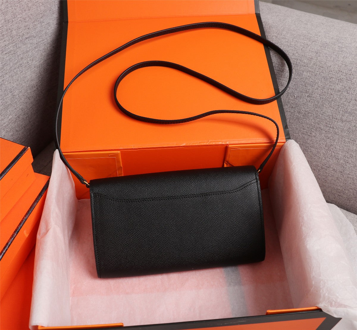 HM CONSTANCE BAGS DAKANG 20.5 BLACK EPSOM