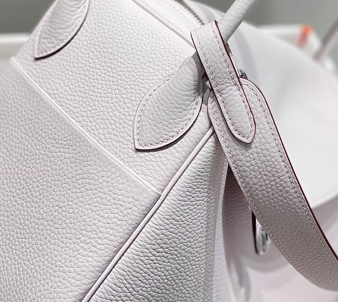 HM LINDY 26 BAG SOFT PINK TAURILLON CLEMENCE LEATHER