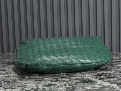 bv teen jodie 36cm dark green lambskin