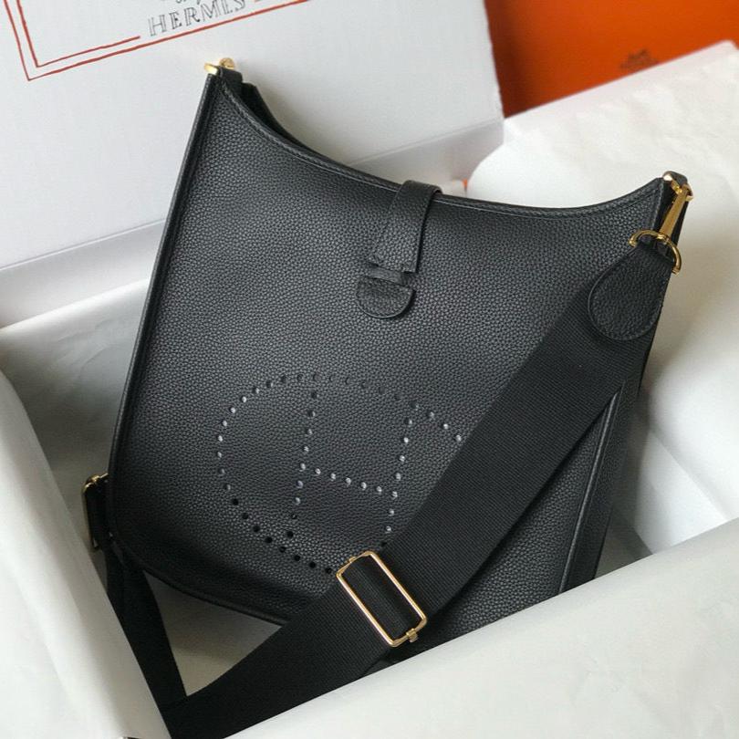 Evelyne 29cm Black Togo Ghw
