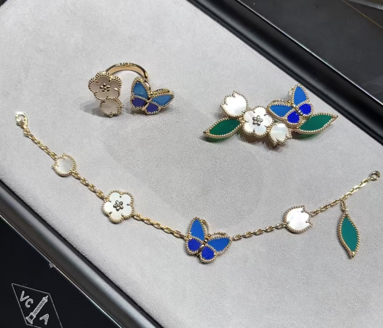 [GALE]LUCKY SPRING BUTTERFLY OPEN-FACE RINGS