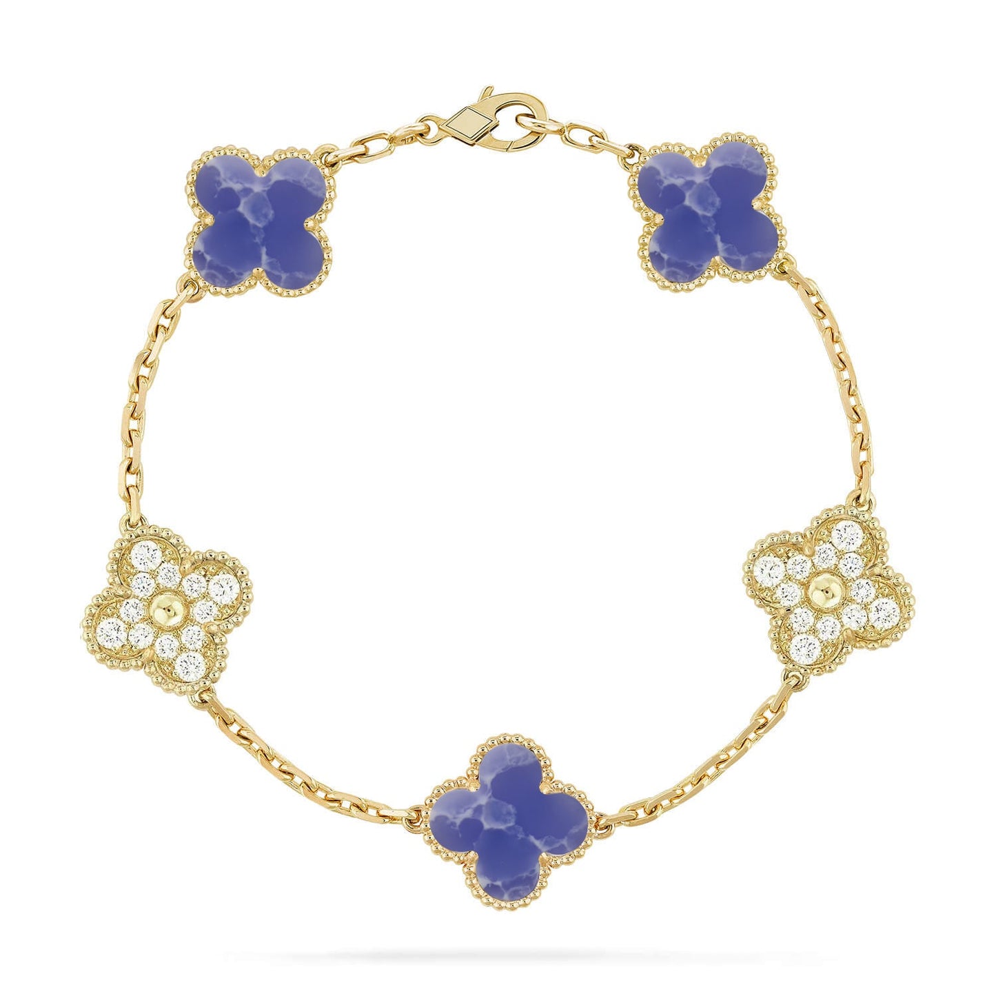 [GALE]CLOVER 5 MOTIF BLUE VEINS BRACELET COLLECTION