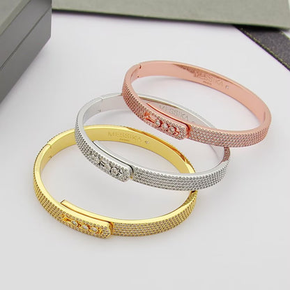 [GALE]Move Noa Full Pavé Diamond Bangle Bracelet