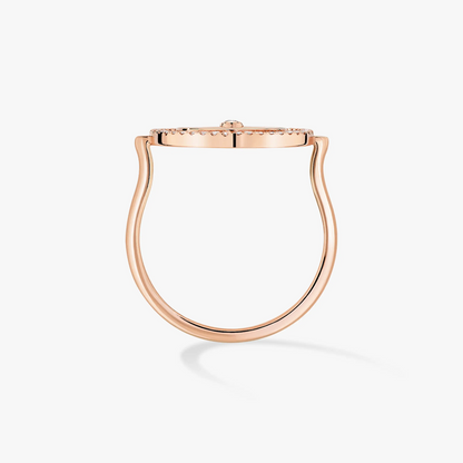 [GALE]LUCKY MOVE PINK GOLD DIAMOND RING