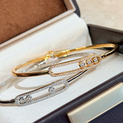 [GALE]Move Pavé Diamond Bangle Bracelet M