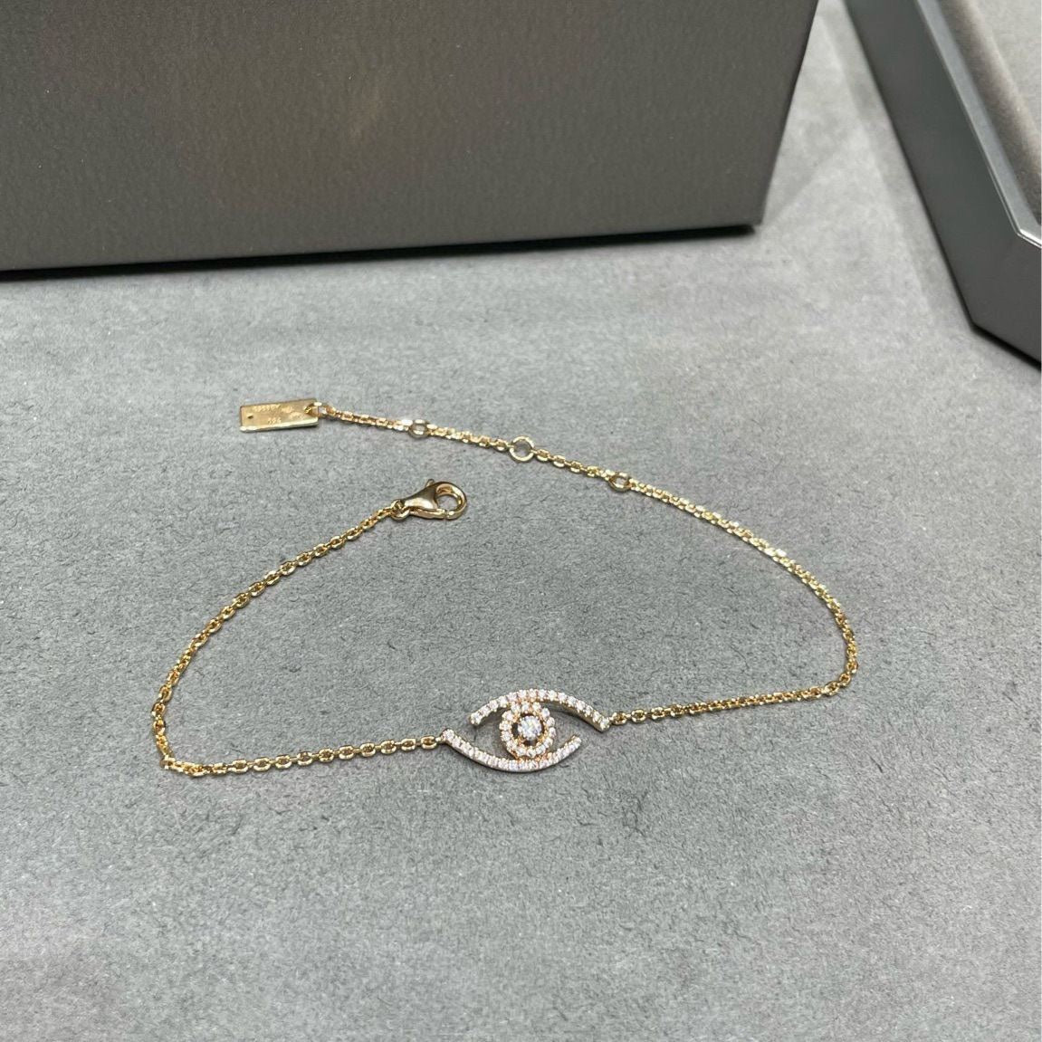 [GALE]Lucky Eye Pave-Set Diamond Bracelet