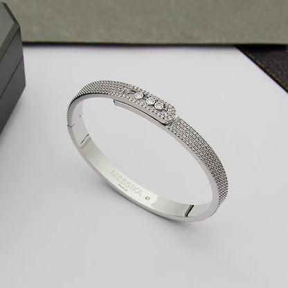 [GALE]Move Noa Full Pavé Diamond Bangle Bracelet