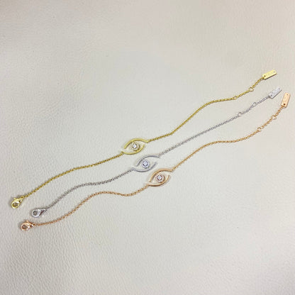 [GALE]Lucky Eye Pave-Set Diamond Bracelet