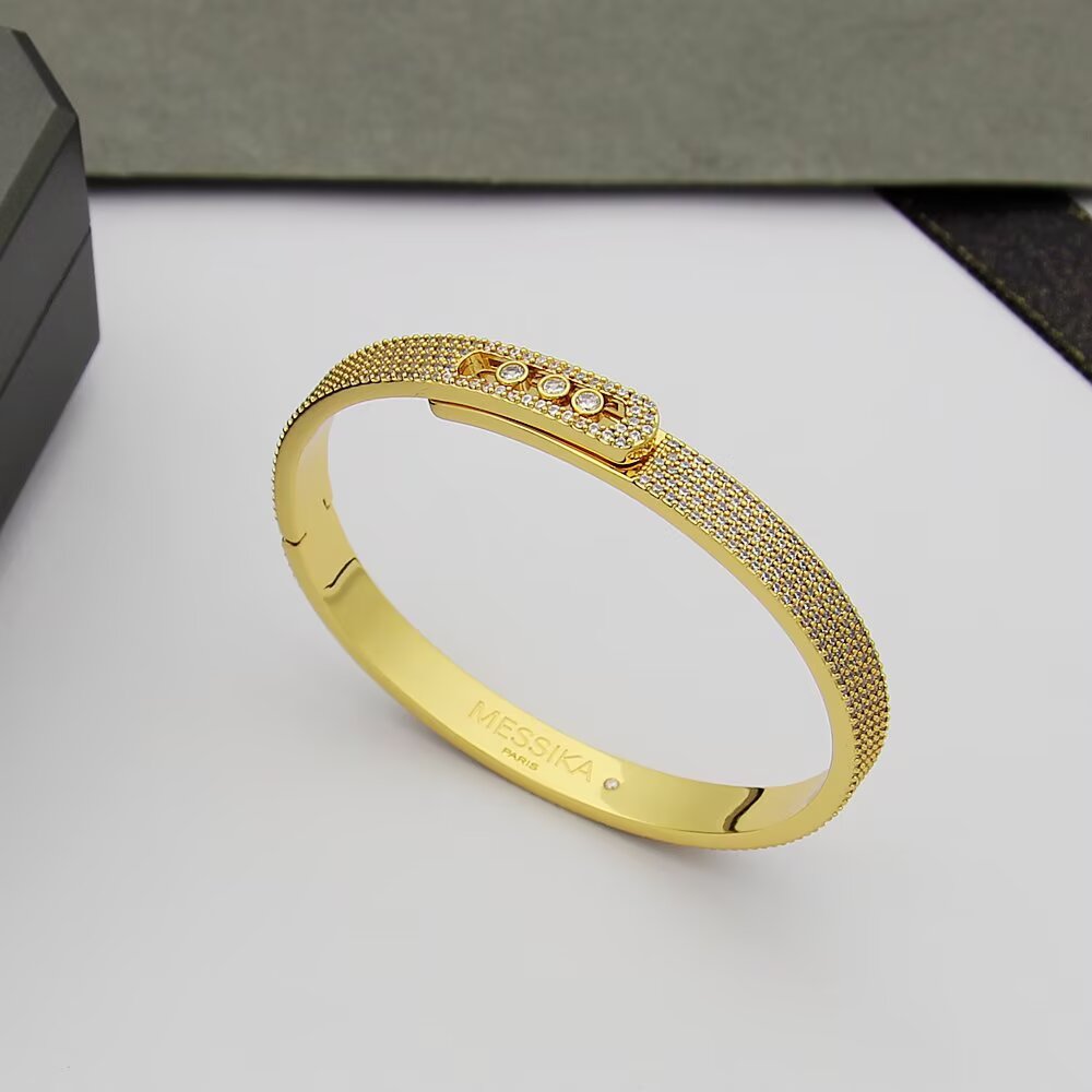 [GALE]Move Noa Full Pavé Diamond Bangle Bracelet