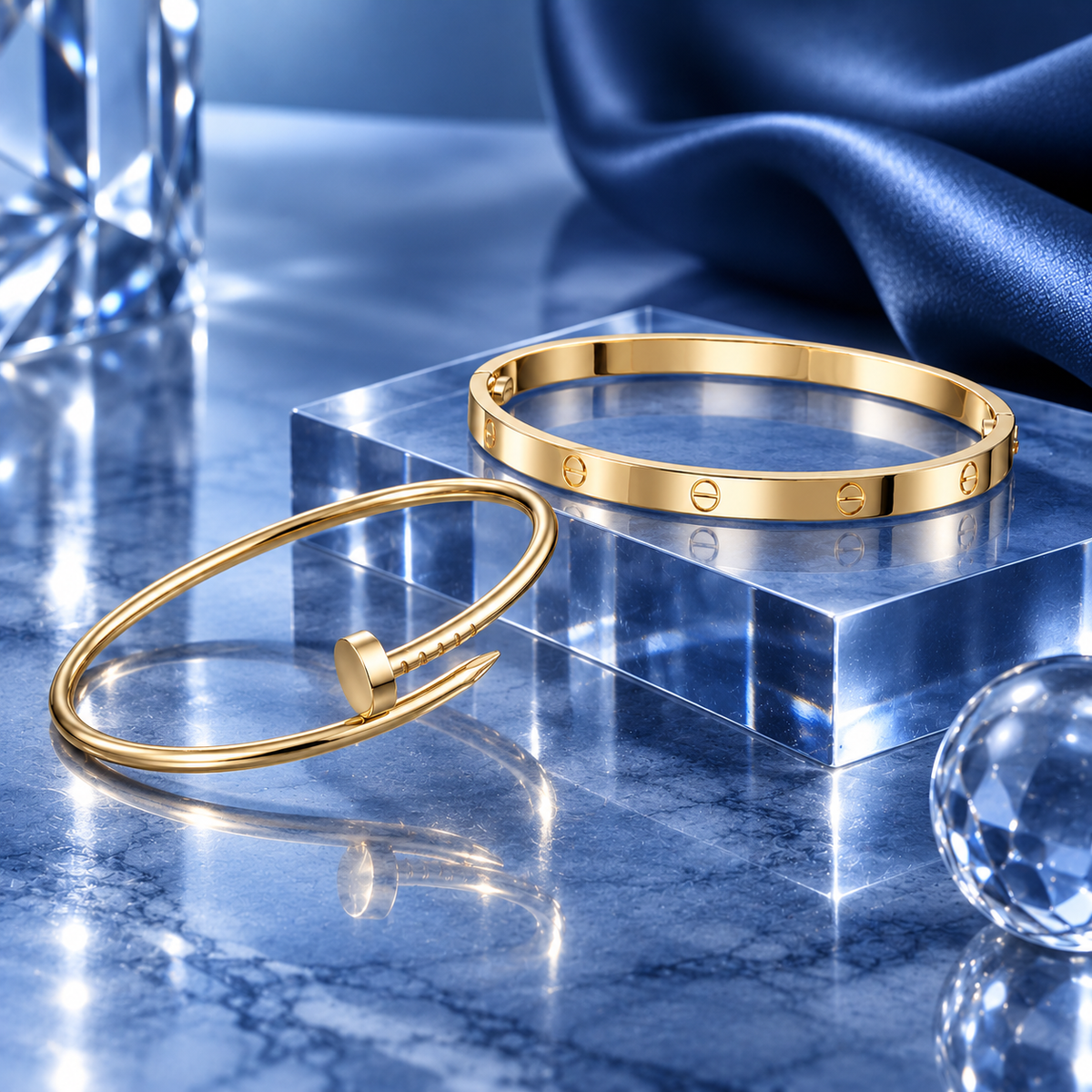 [GALE] LOVE & JUSTE Classic Bracelet Stack Set