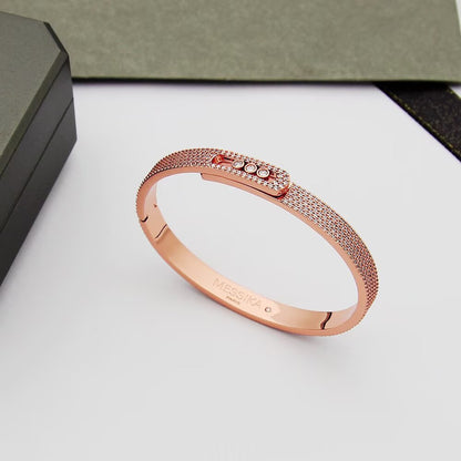 [GALE]Move Noa Full Pavé Diamond Bangle Bracelet