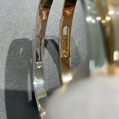 [GALE]Move Noa Rose Gold Pavé Diamond Bangle Bracelet