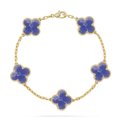 [GALE]CLOVER 5 MOTIF BLUE VEINS BRACELET COLLECTION