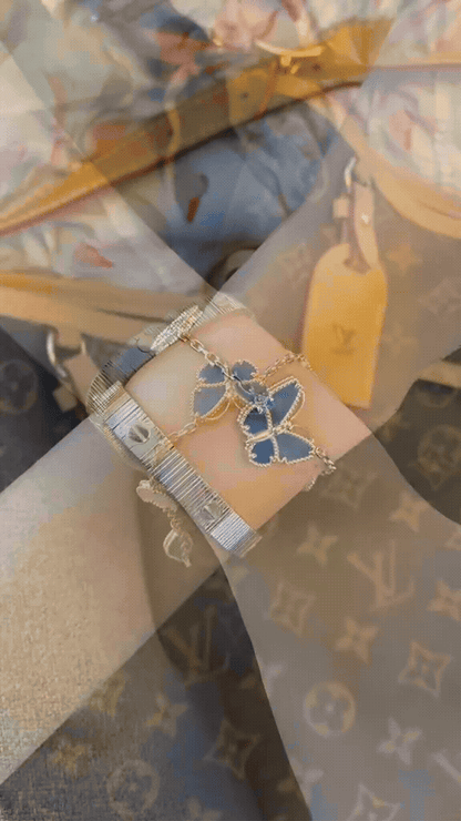 [GALE] Lucky Spring Butterfly 5-Motif & LOVE Unlimited Bracelet Stack Set