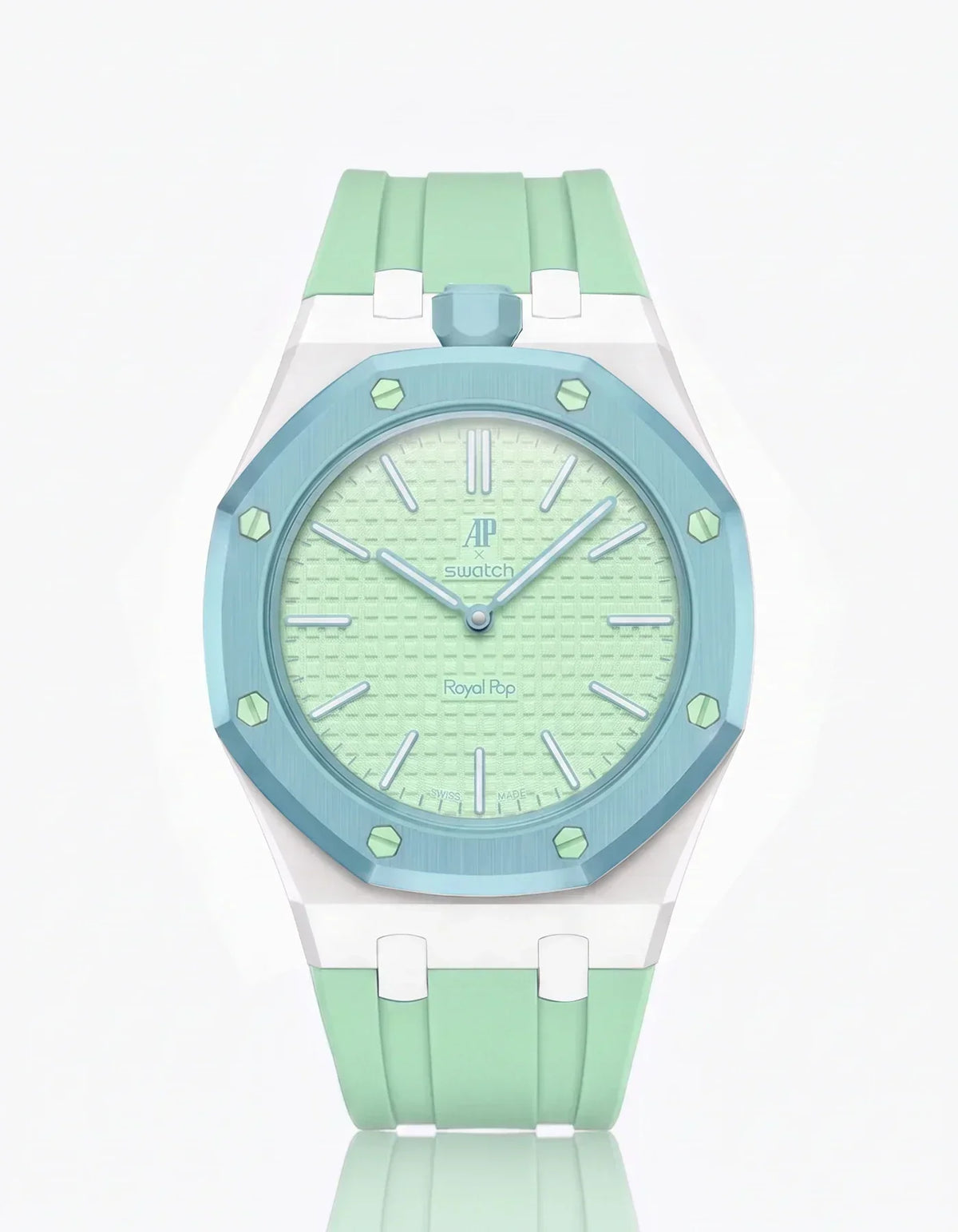 Silicone Strap & Case  Royal Pop  Blaue Acht(Customize  Colors)