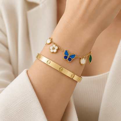 [GALE]Lucky Spring & Love Bracelet Stack Set