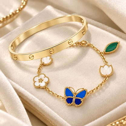 [GALE]Lucky Spring & Love Bracelet Stack Set