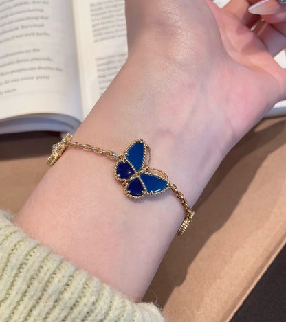 [GALE] LOVE Brushed & Lucky Spring Butterfly 5-Motif Bracelet Stack Set