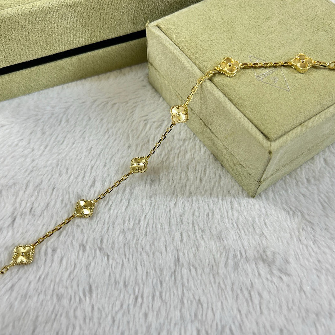 [GALE]CLOVER 6 MOTIF DIAMOND BRACELET
