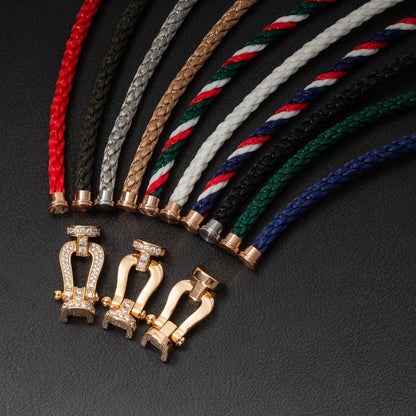 [GALE]FORCE LARGE HORSESHOE NO DIAMOND BRACELET GOLD