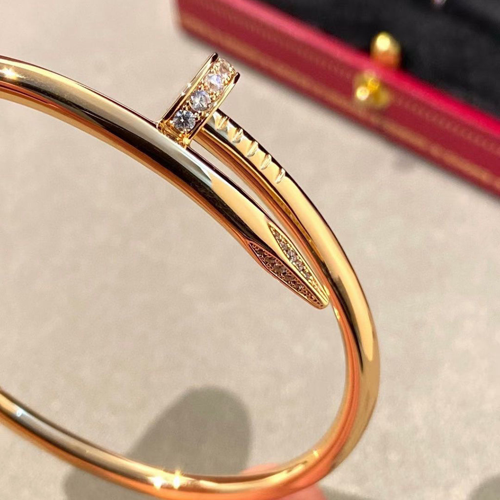 [GALE] JUSTE Diamond & LOVE Diamond Bracelet Stack Set