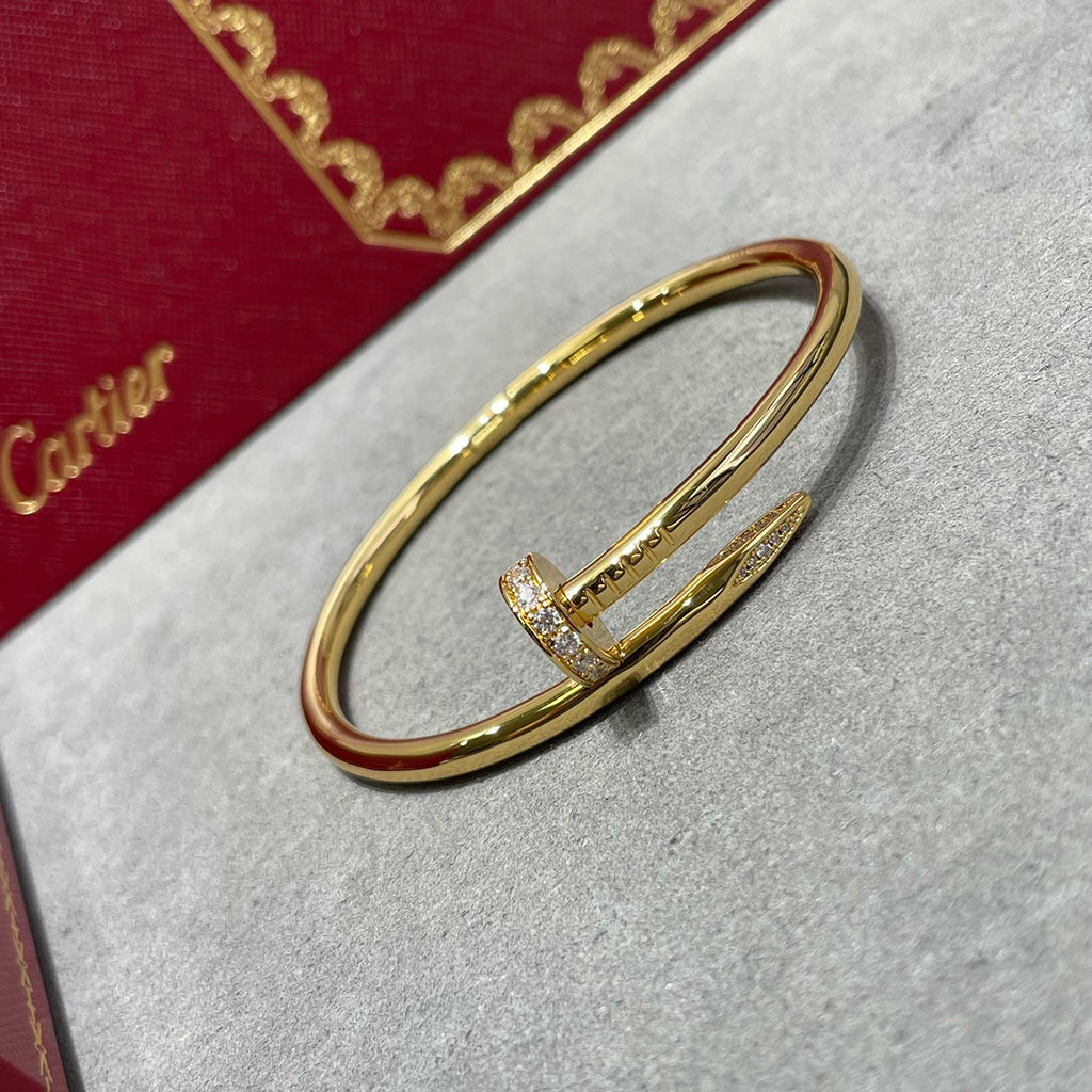 [GALE] Clover & Love & Juste 3-Piece Gold Bracelet Stack Set