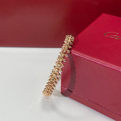 [GALE] CLASH & Clover Laser 5-Motif & LOVE Brushed Bracelet Stack Set