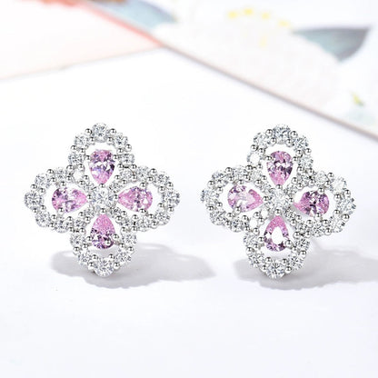 [GALE]LOOP EARRINGS FULL MOTIF DIAMOND 16MM