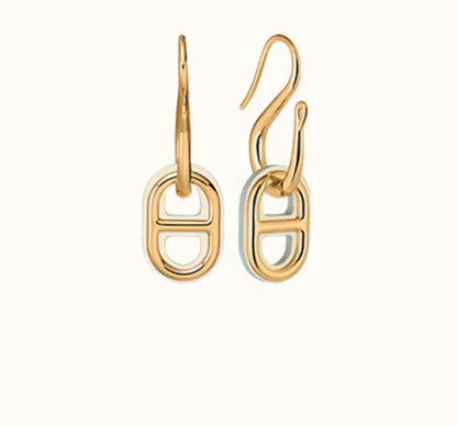 [GALE]HM O'MAILLON GOLD EARRINGS