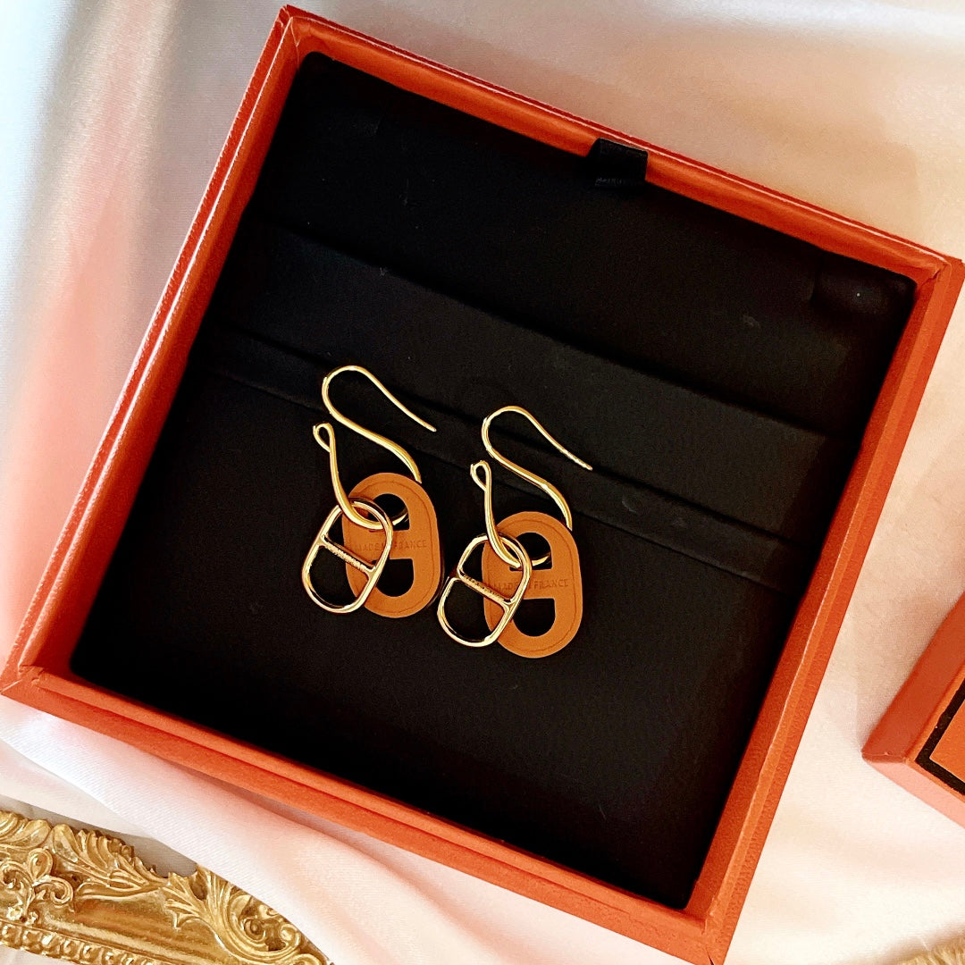[GALE]HM O'MAILLON GOLD EARRINGS