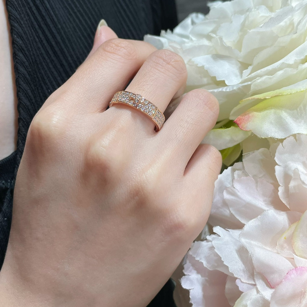 [GALE]KELLY PINK GOLD DIAMOND RING