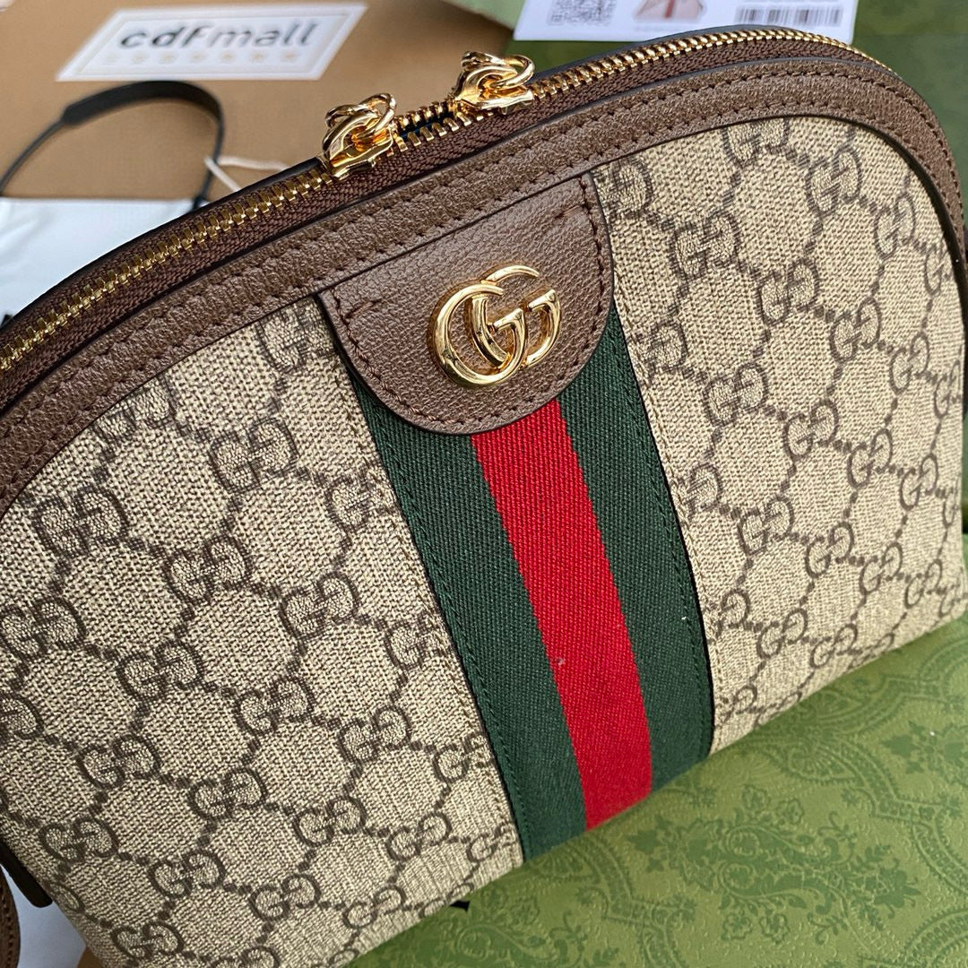 ophidia large 24cm comestic pouch beige monogram canvas