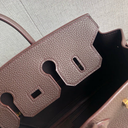 HM BIRKIN CHOCOLATE TOGO LEATHER