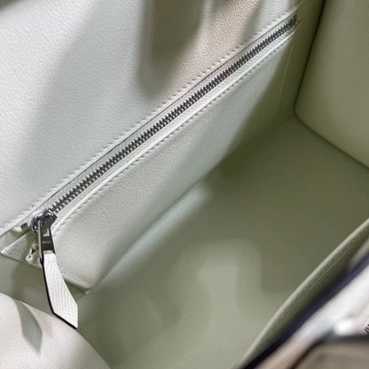 HM BIRKIN 25CM VERT FIZZ EPSOM LEATHER SILVER HARDWARE