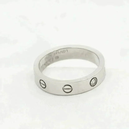 [GALE]LOVE RING 4MM 1 DIAMOND SILVER