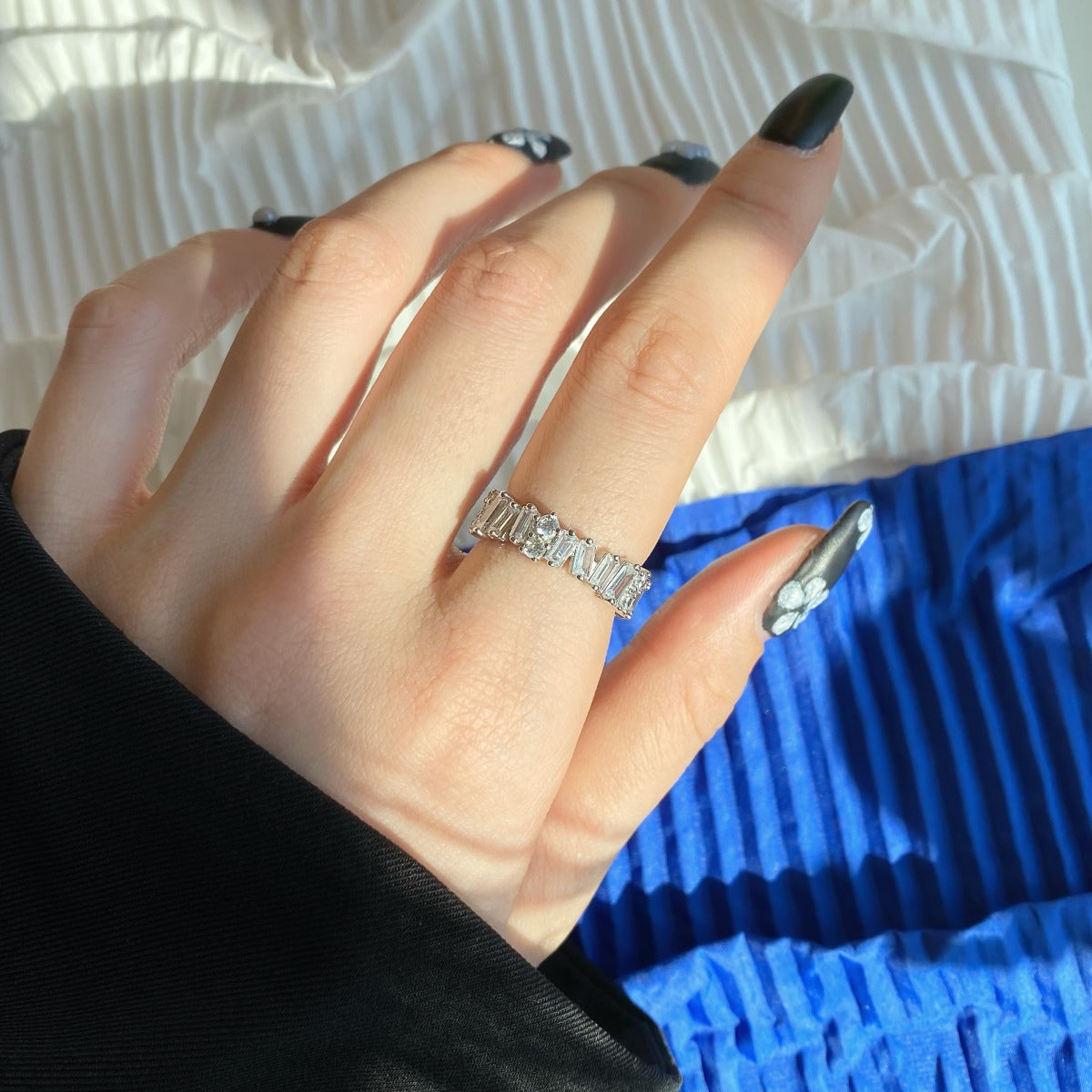 [GALE]Delicate Multi Shape Tennis Ring